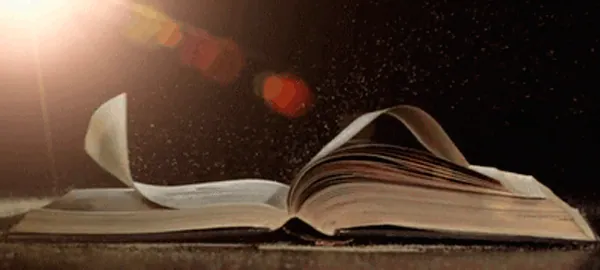 Libro che si apre e sfoglia le pagine
